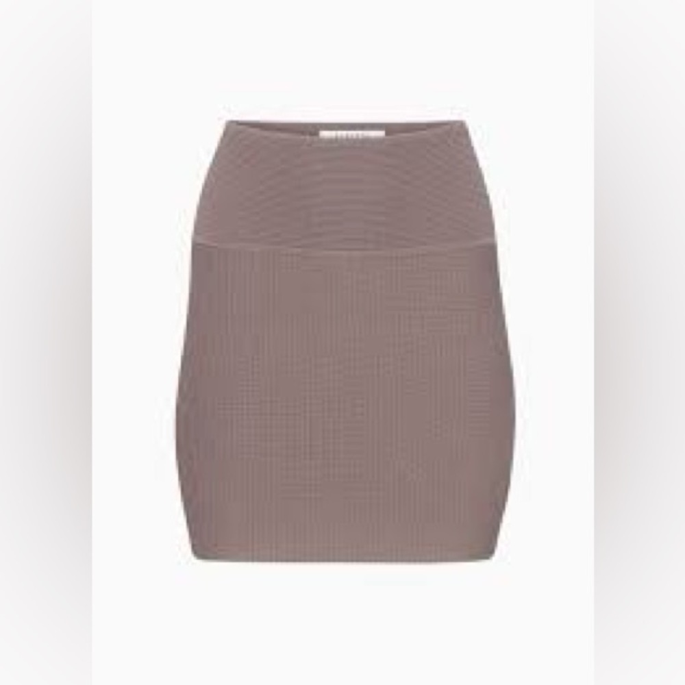 NWOT Aritzia Babaton Sculpt Knit Mini Skirt Large Mauve